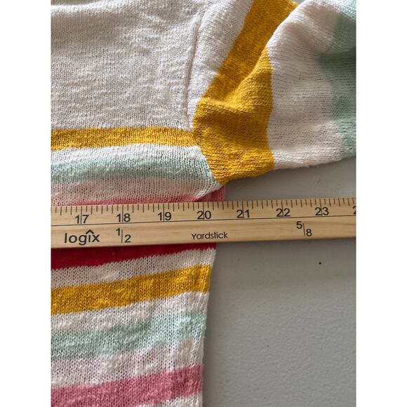 Talbots Women's Size Medium Striped Boat Neck Knit Pullover Light Weight Sweater - Picture 5 of 10